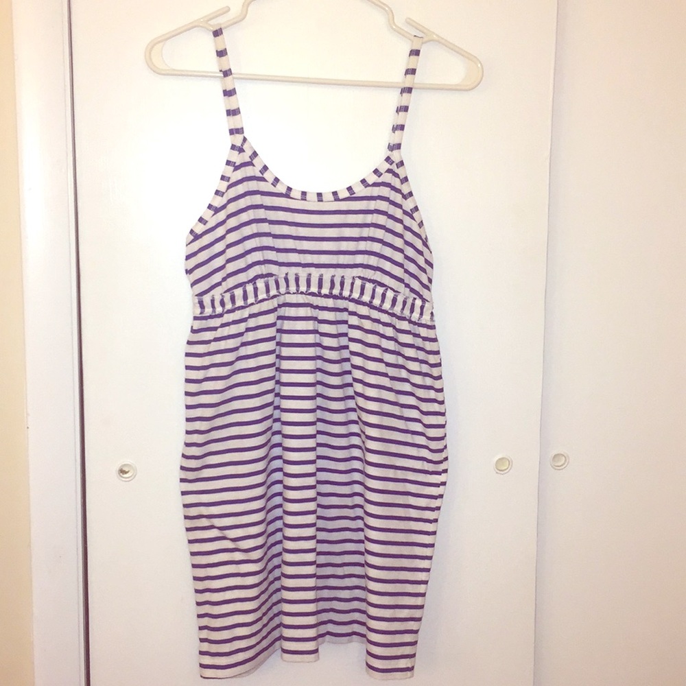 Blue and White Stripe Coverup